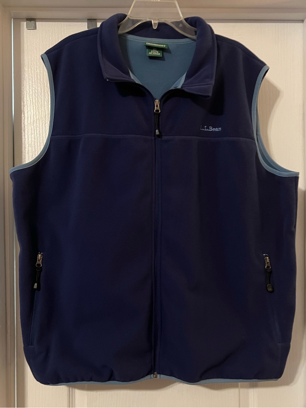 VINTAGE LL BEAN NAVY FLEECE VEST MENS XXL NWOT Y2K GORPCORE OUTDOOR NWOT
